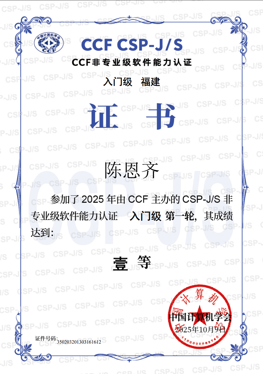 CSP专业能力认证